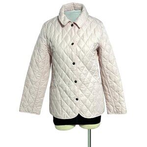 Steve & Barrys Quilted Jacket M Light Pink Polyester Womens Outerwear